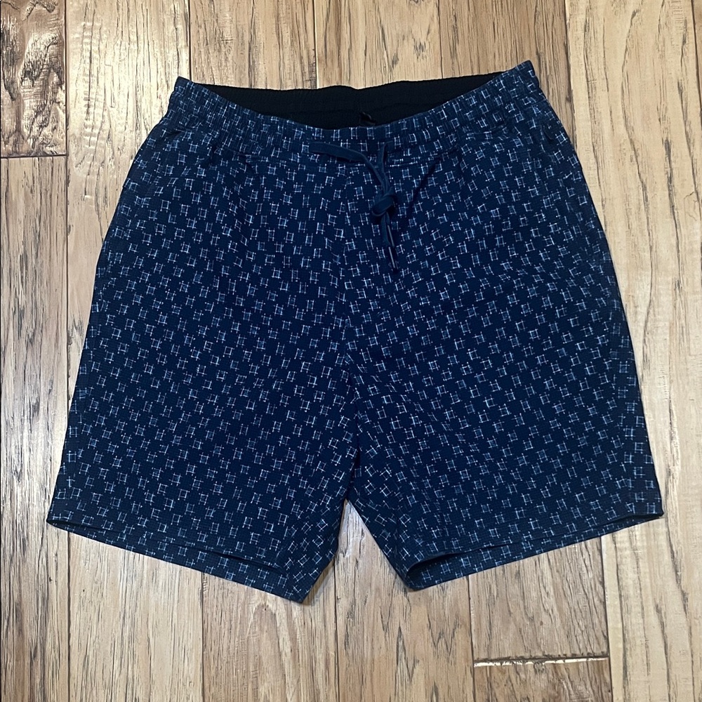 lululemon athletica Navy Patterned Shorts